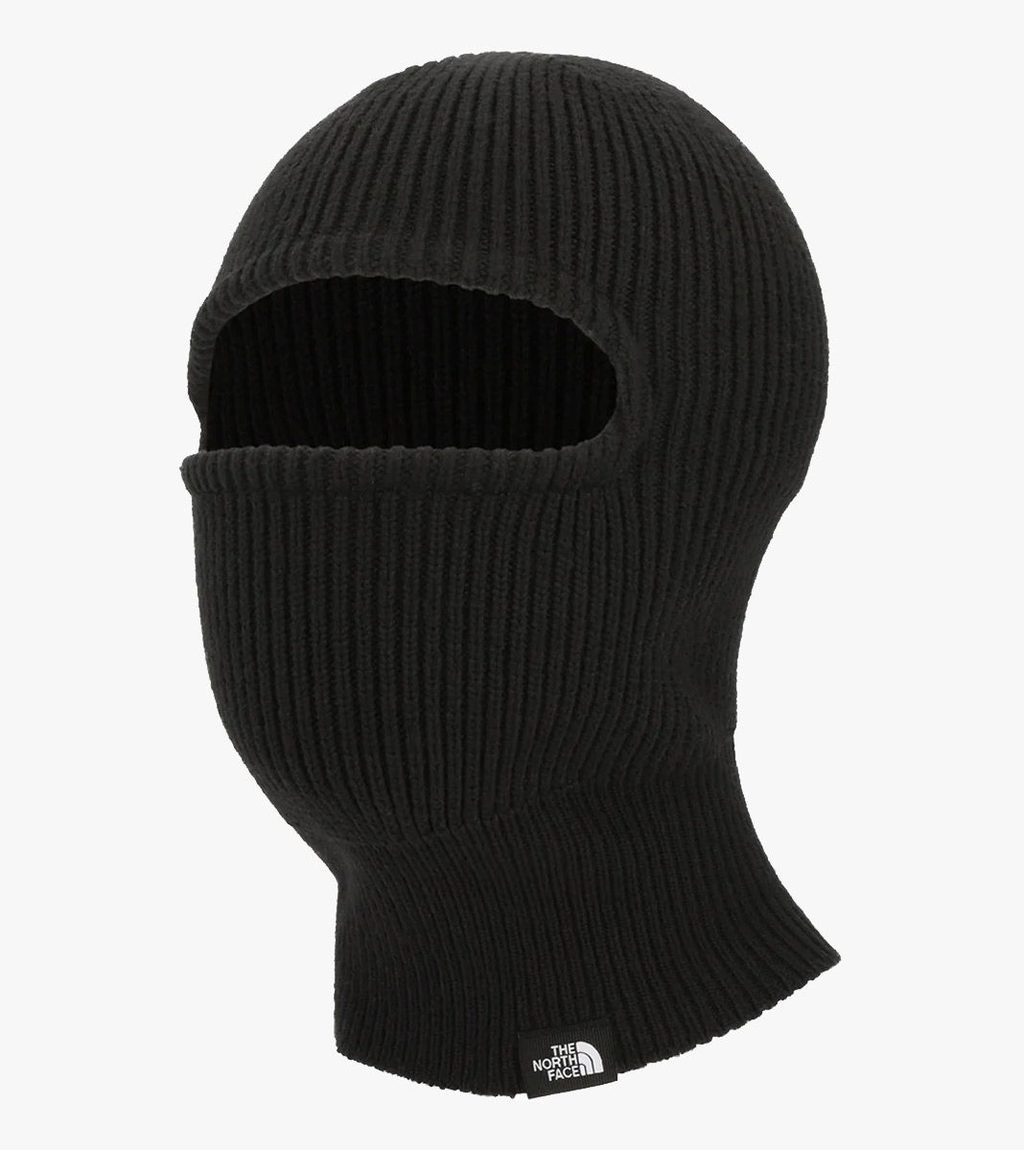 Juoda Tnf logo box knit balaclava