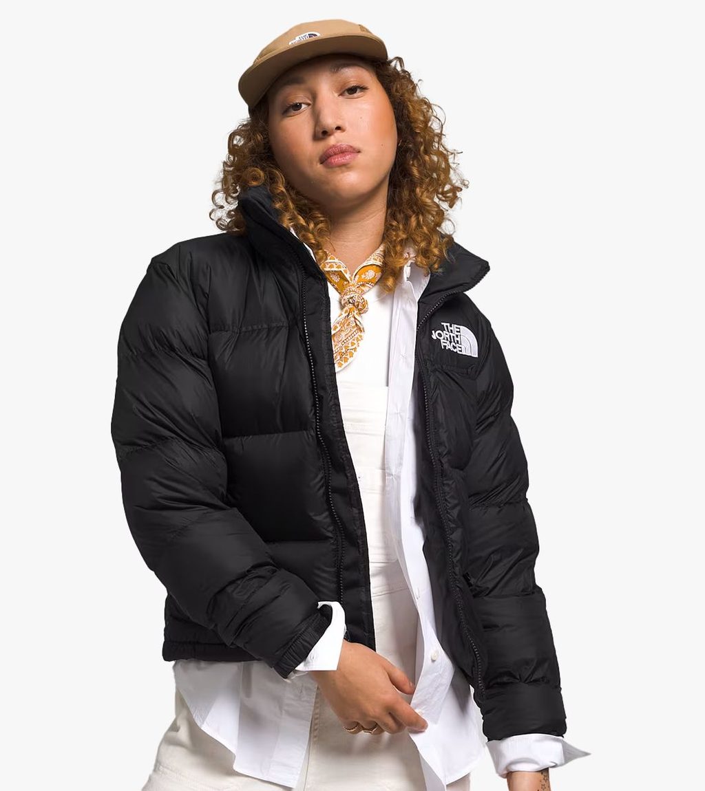 Svart W 1996 retro nuptse jacket