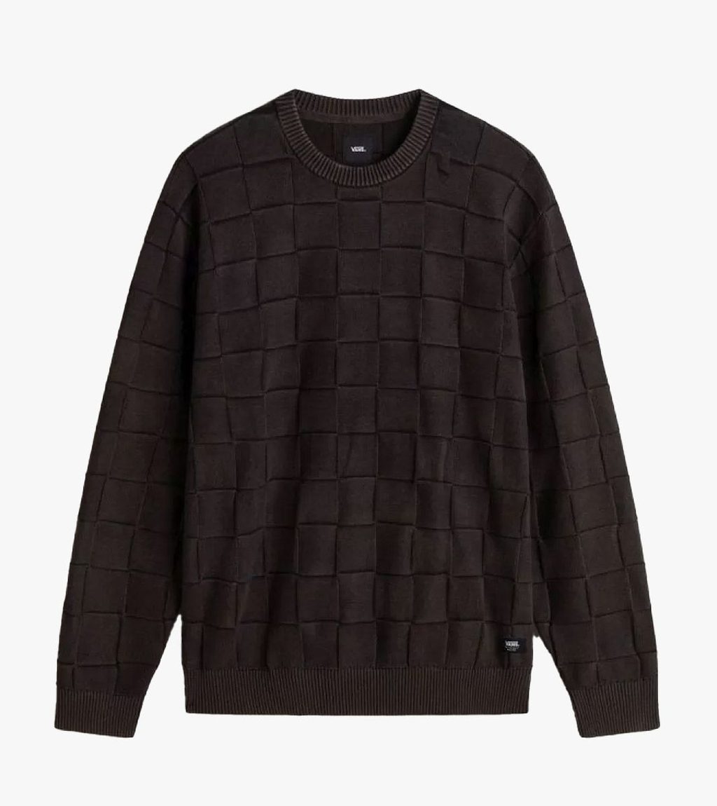 Musta ACID CHECK CREW SWEATER
