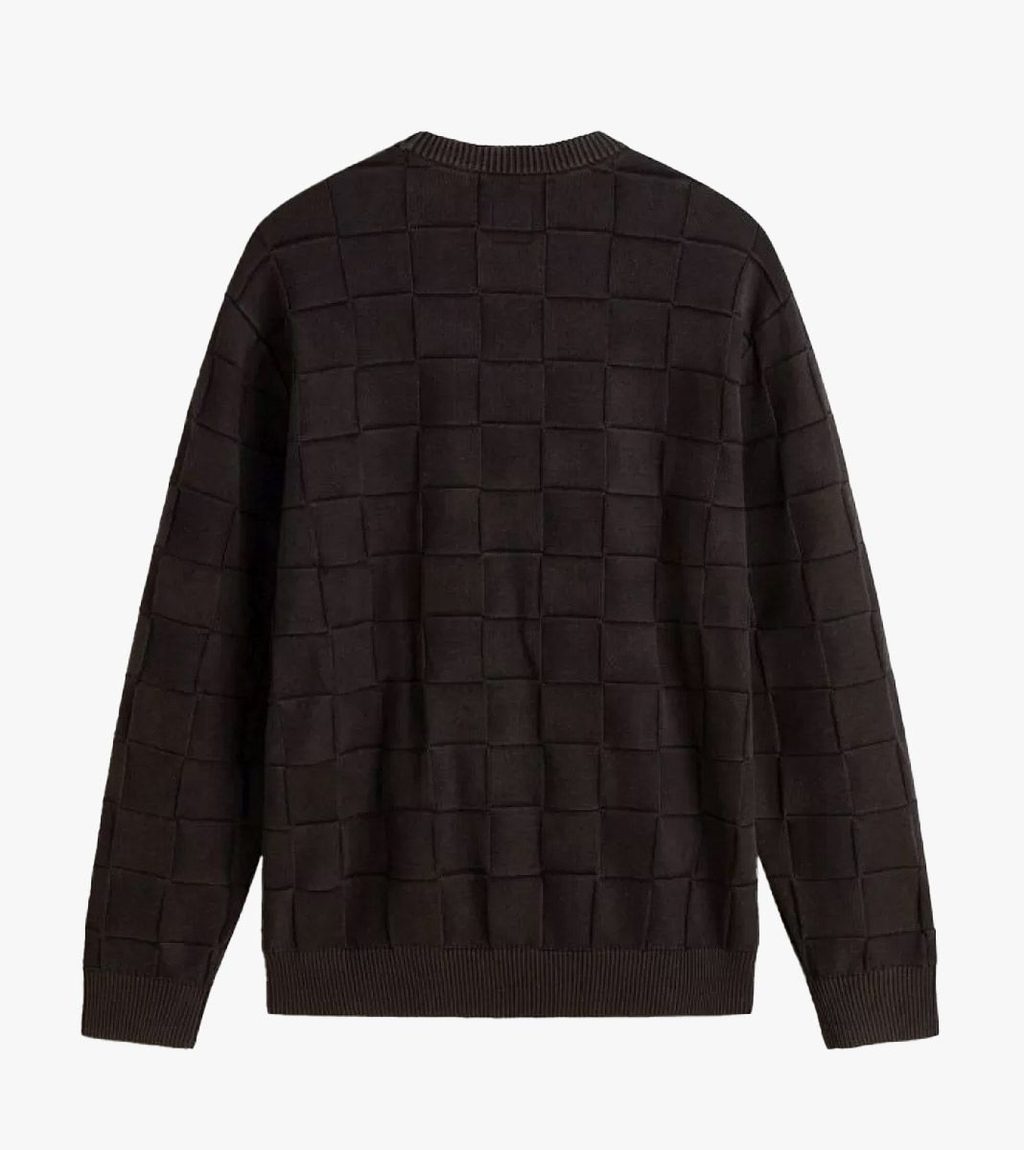 Musta ACID CHECK CREW SWEATER