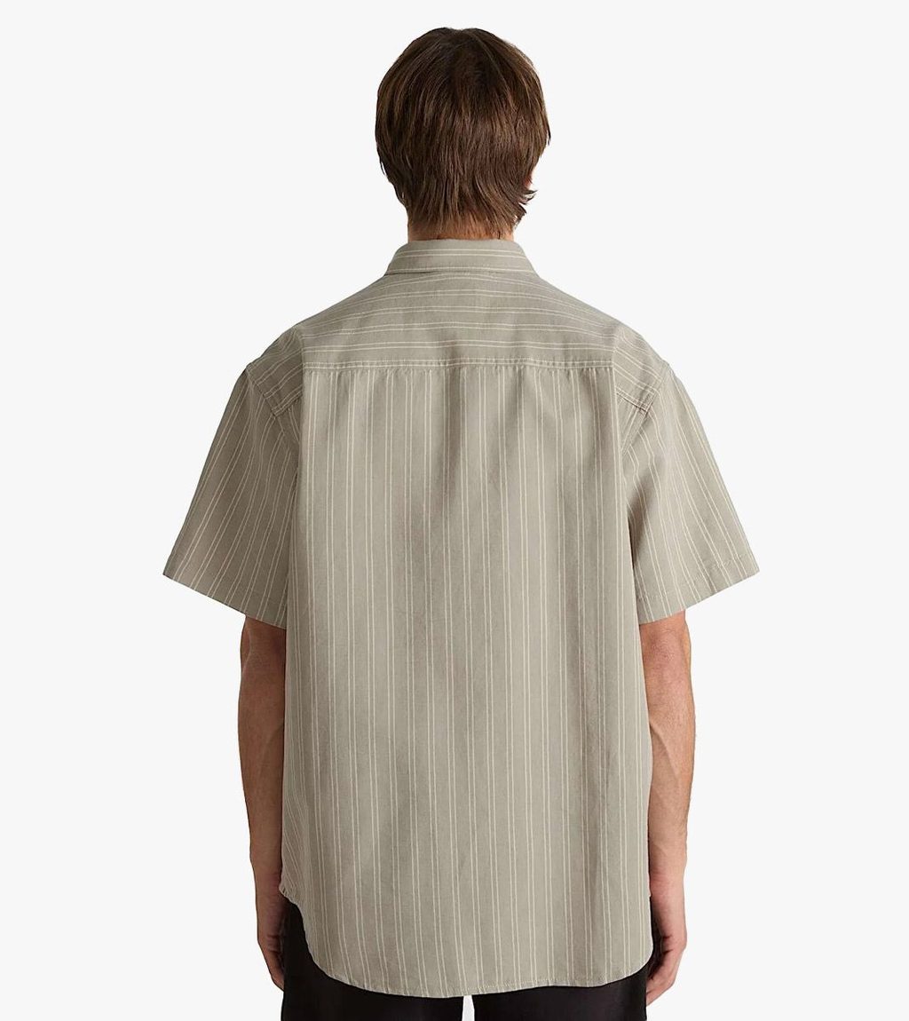 Grått Lawson stripe ss woven