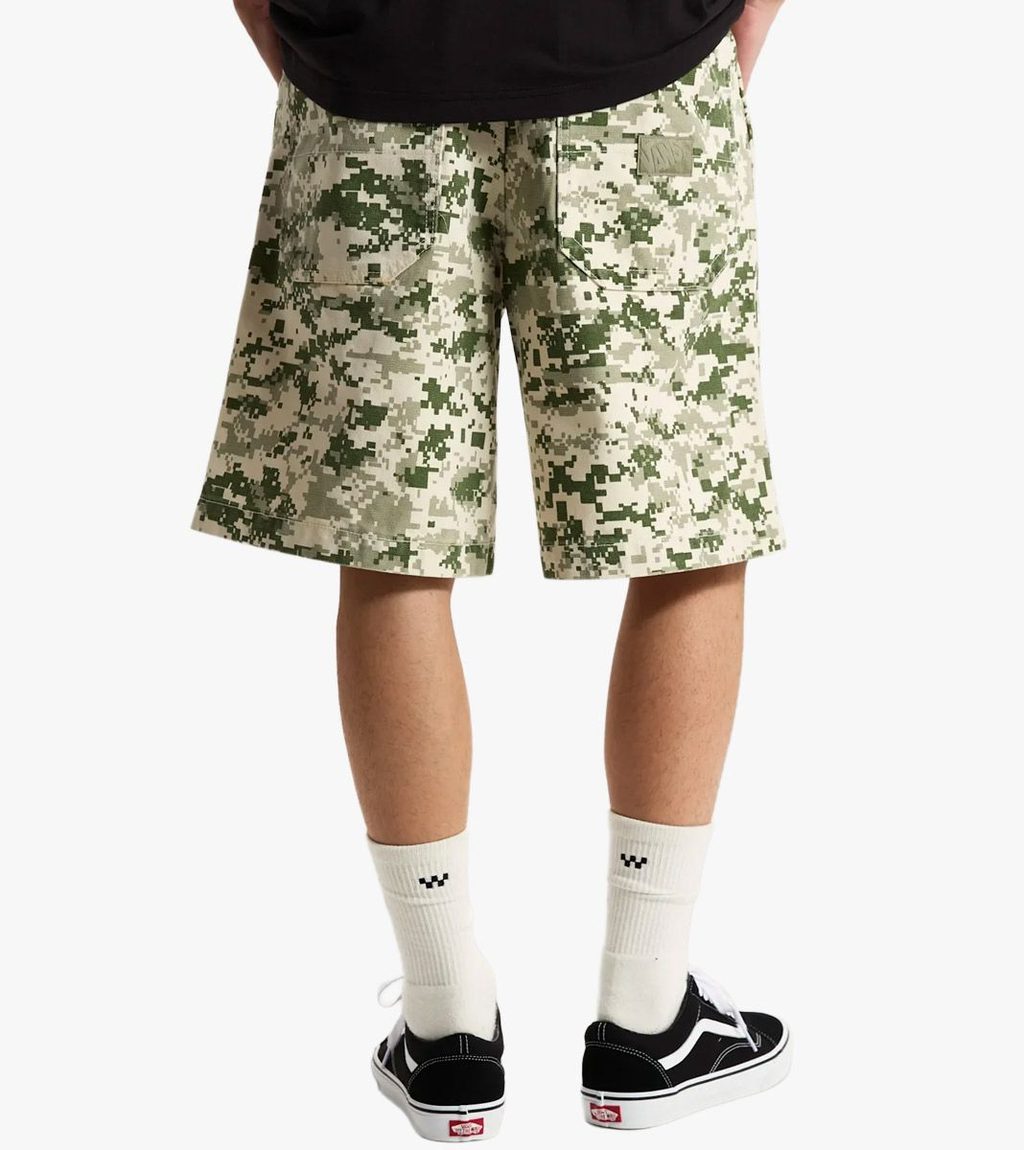Vihreä LX CHECK-5 BAGGY CANVAS SHORT