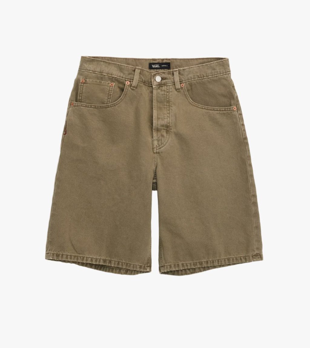 Vihreä LX CHECK-5 BAGGY DENIM SHORT