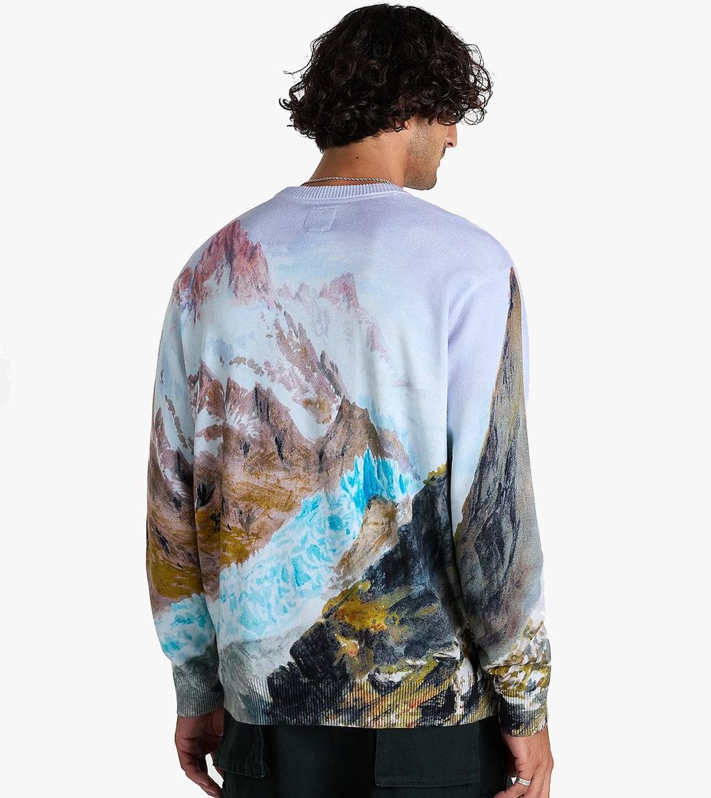 Flerfärgad Lx printed knit sweater