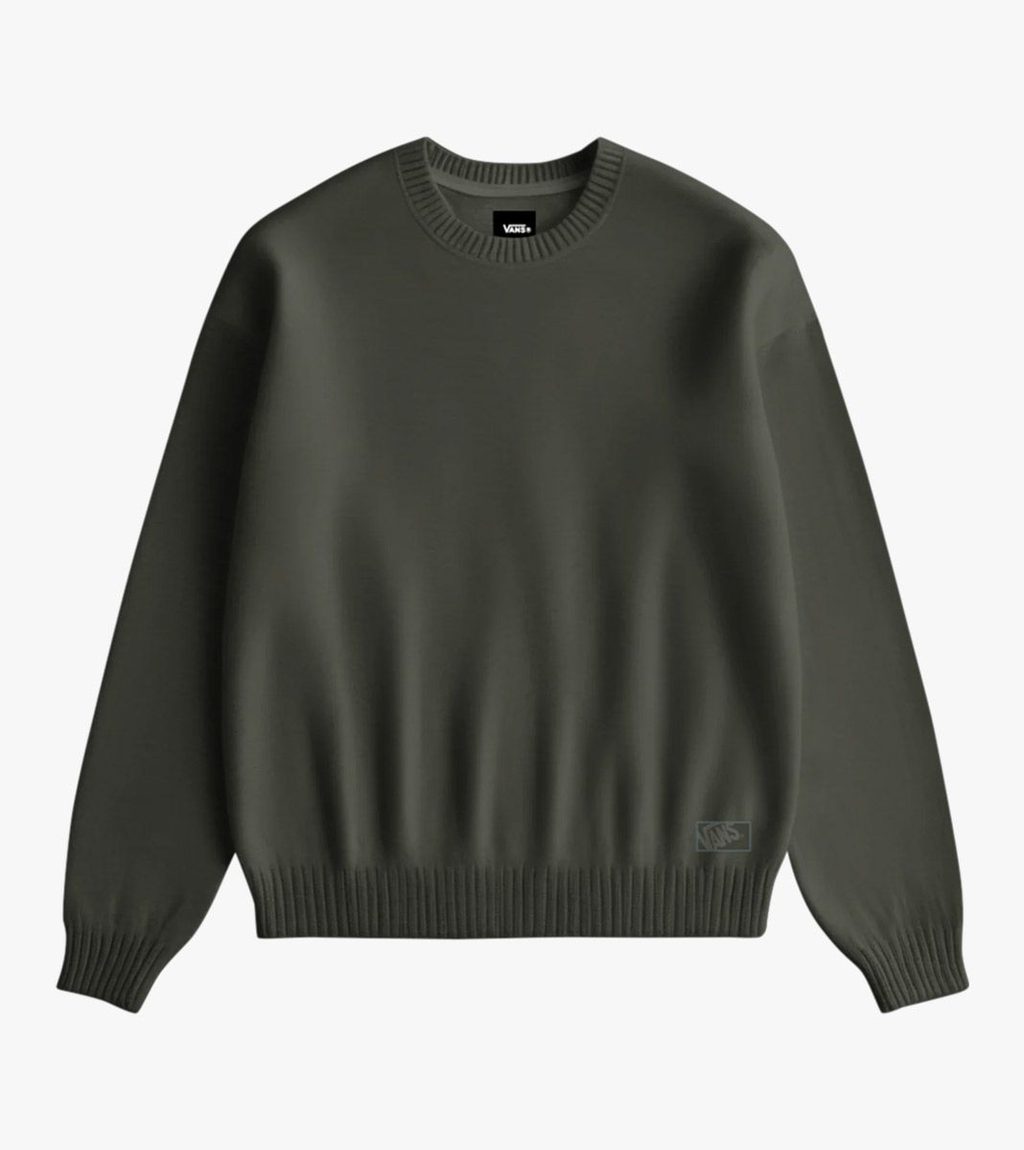 Green LX SOLID CREW SWEATER
