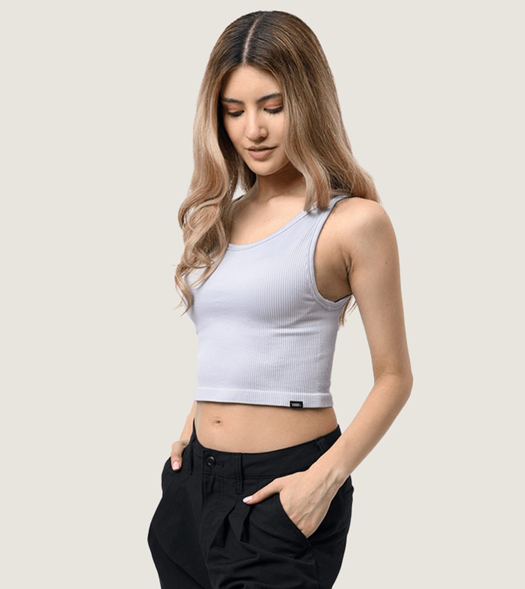 Lillā MTE CROSSPATH SEAMLESS RIB CROP TANK