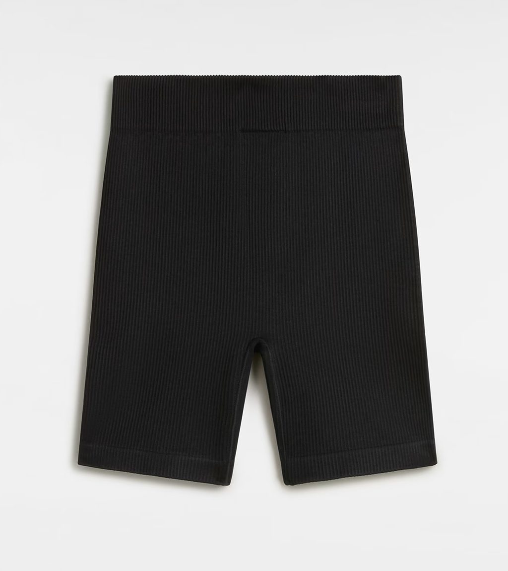 Black MTE CROSSPATH SEAMLESS RIB SHORT