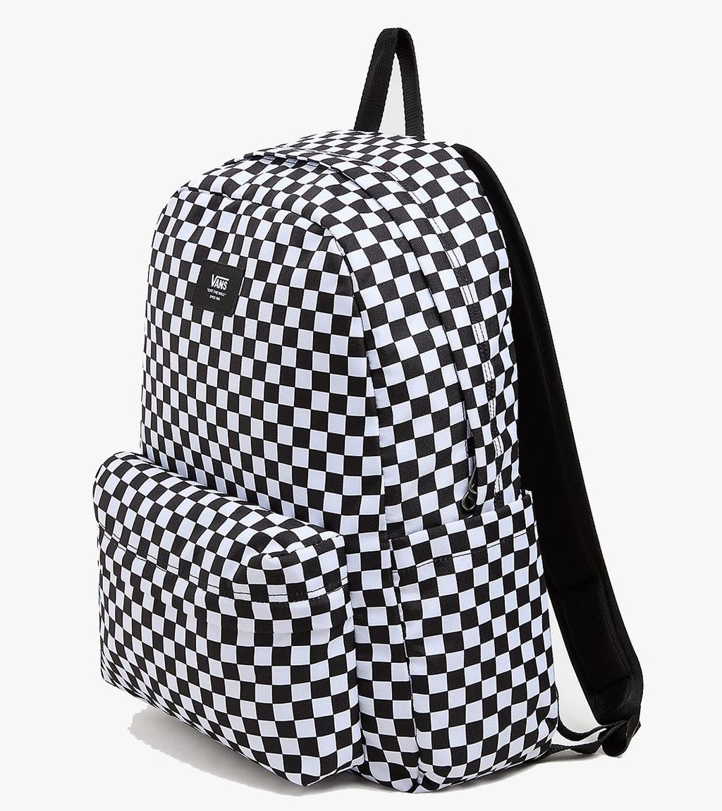Juoda Old skool check backpack