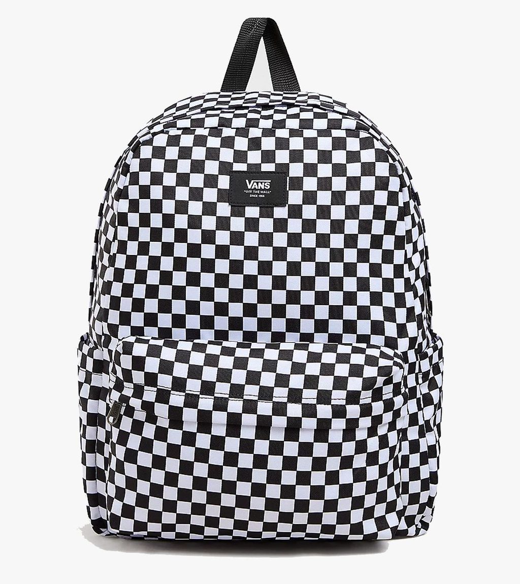 Juoda Old skool check backpack