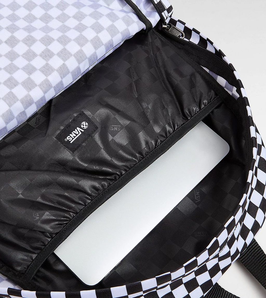 Juoda Old skool check backpack