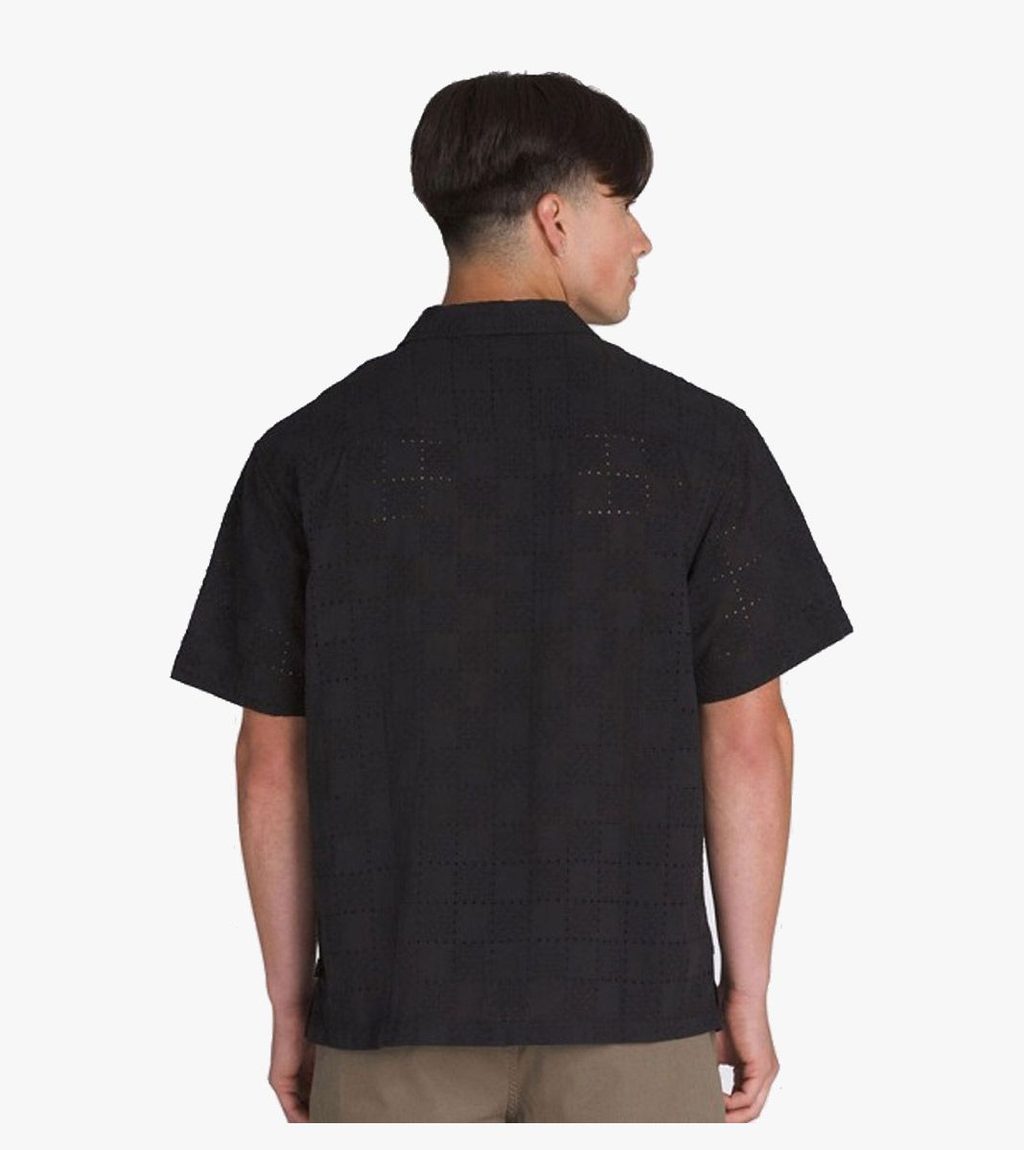 Black WAYSIDE EYELET SS WOVEN