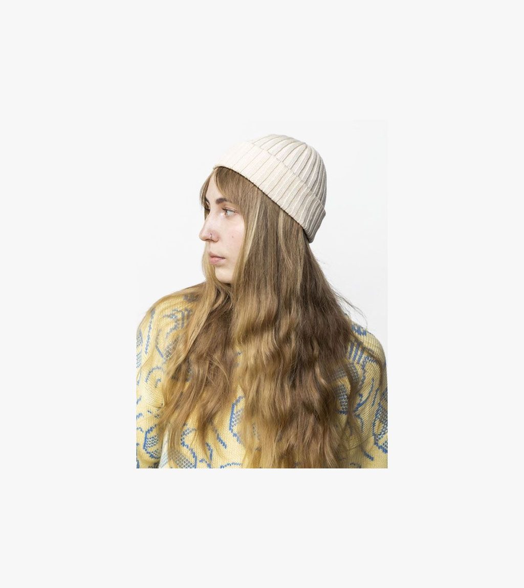 Valkoinen RAJU MERINO BEANIE
