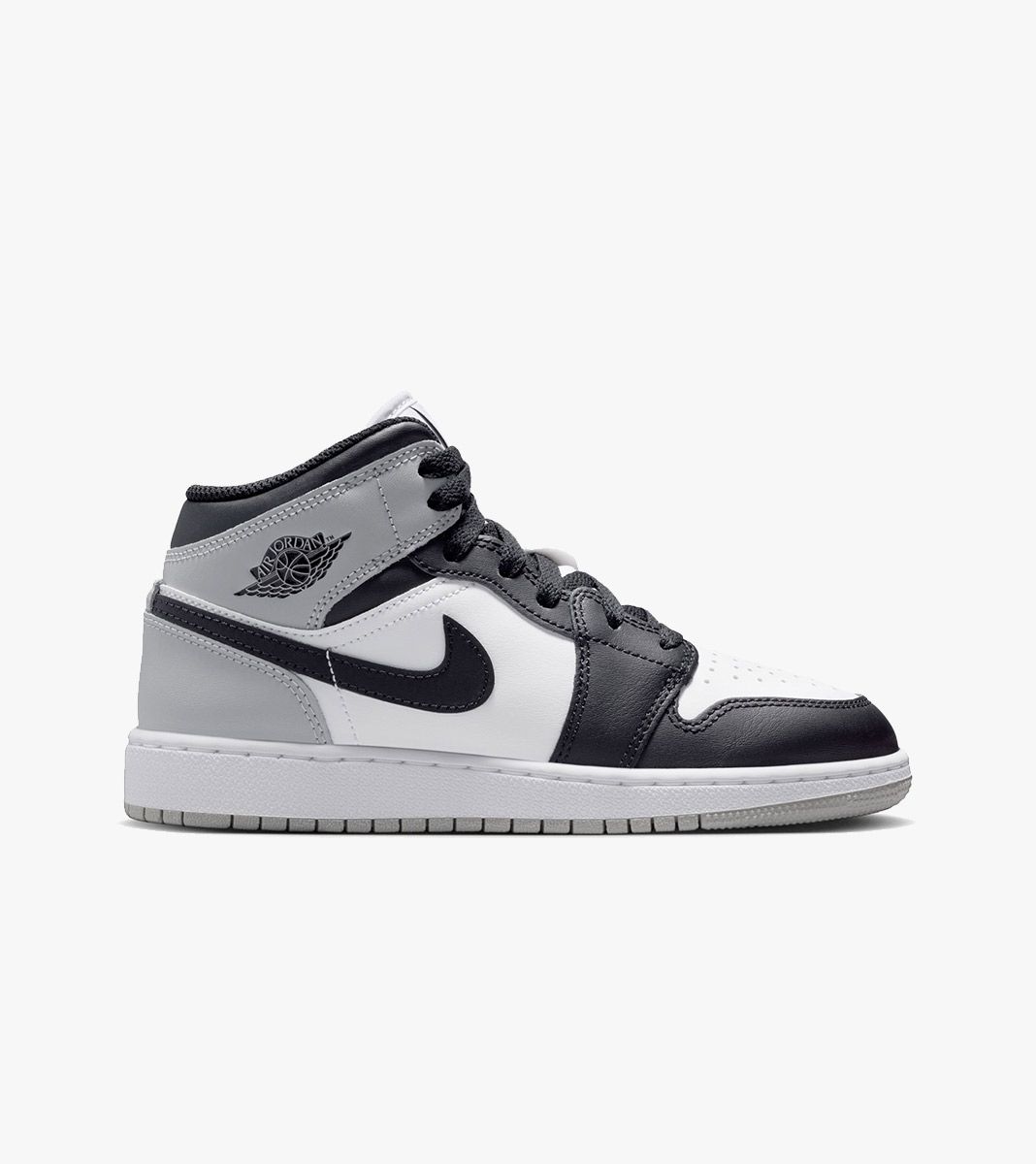限定値下げ　Air Jordan 1 Mid (GS) 4Y ホワイト/ブラック Air Jordan 1 Mid GS 'Shadow' White/Black/Grey Youth sz 7Y