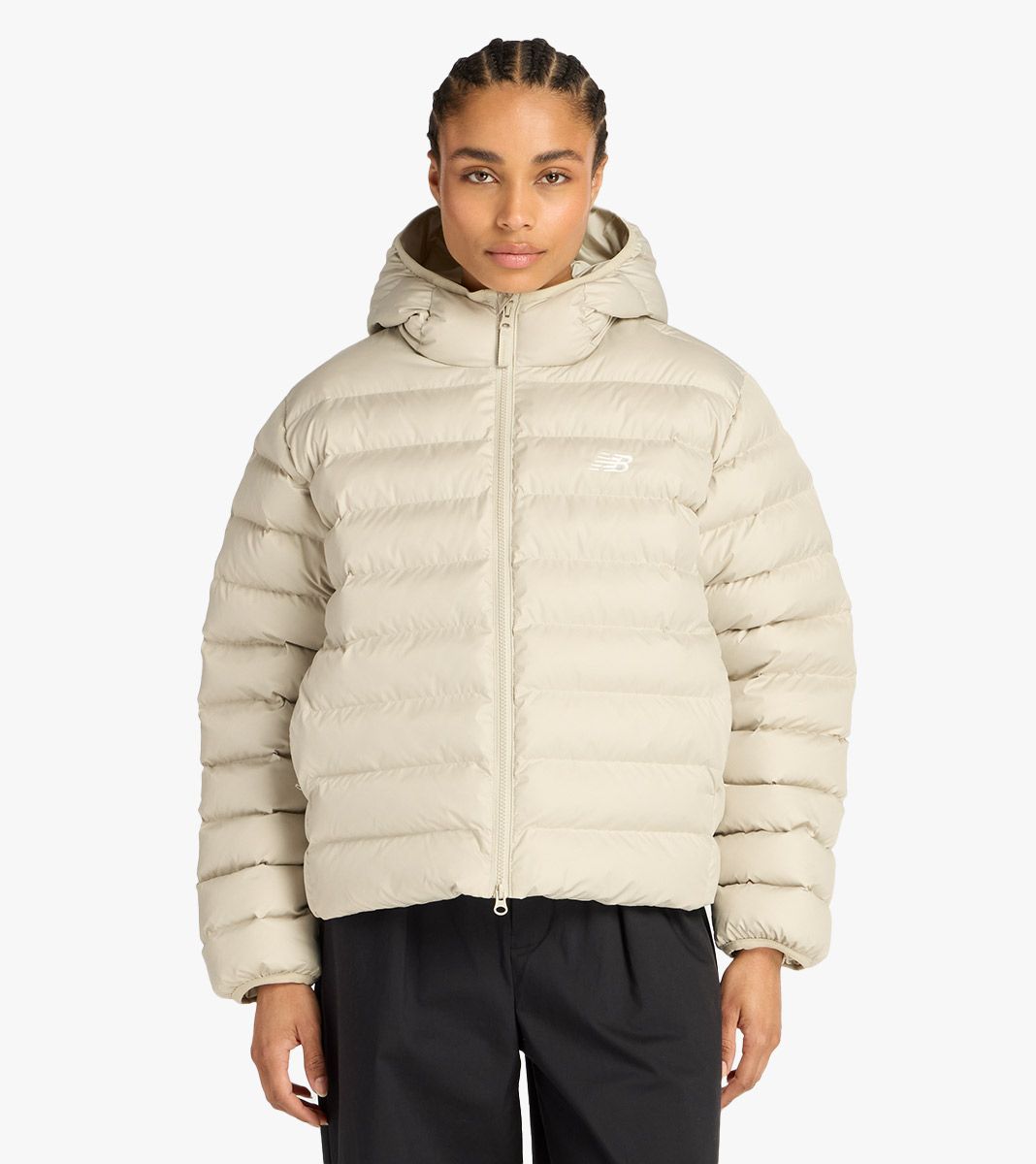 Beige PUFFER JACKET