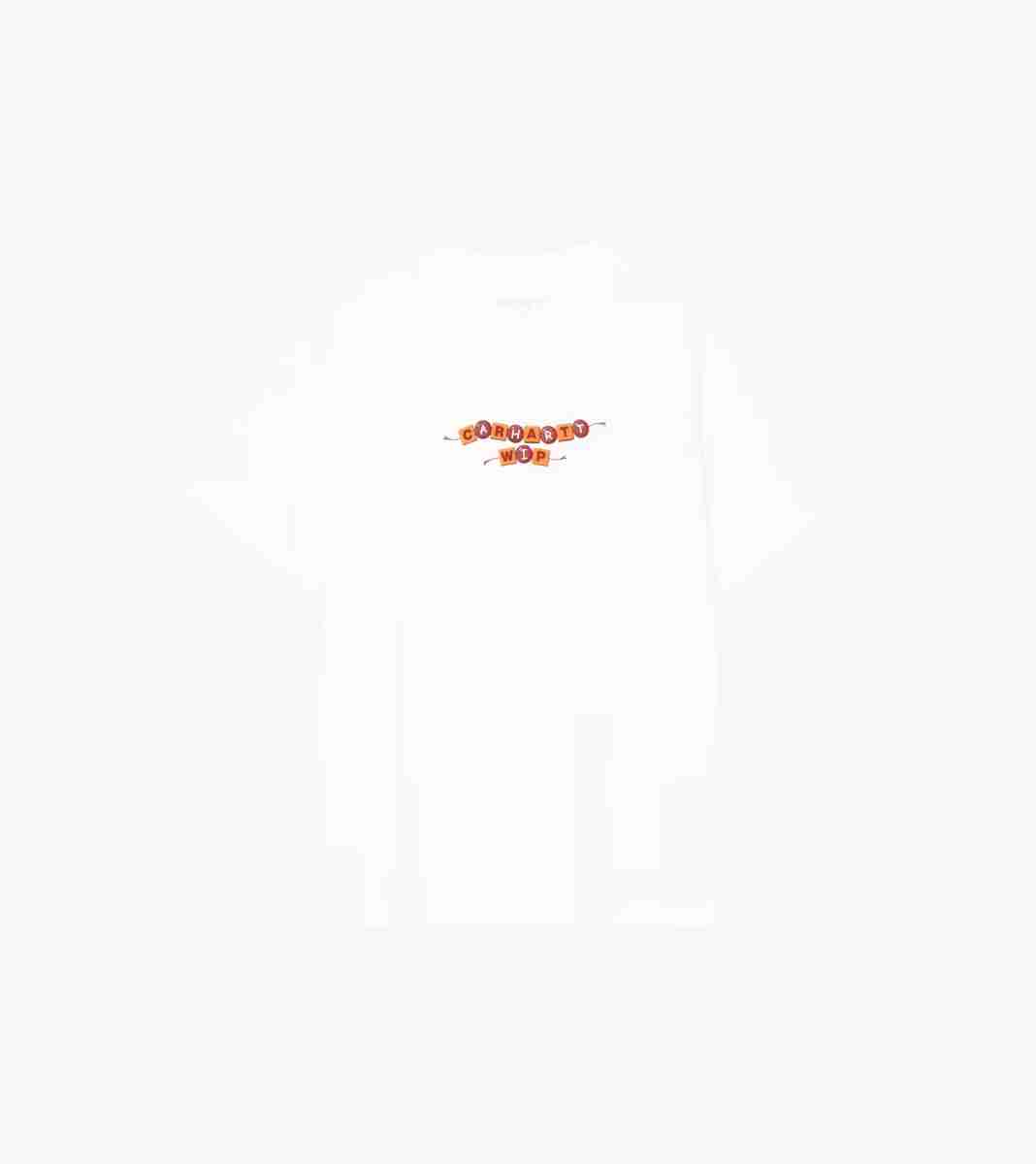 Vitt W´ s/s abc t-shirt