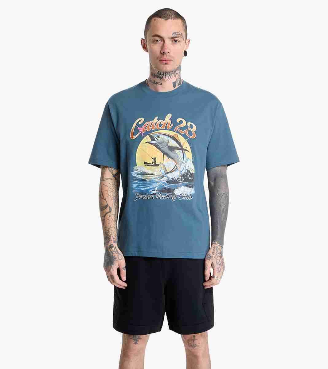 Vihreä M J NC FISH GFX SS CREW