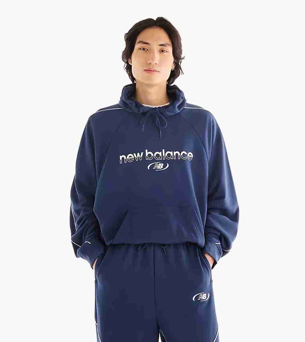 Sinine Trackside french terry hoodie
