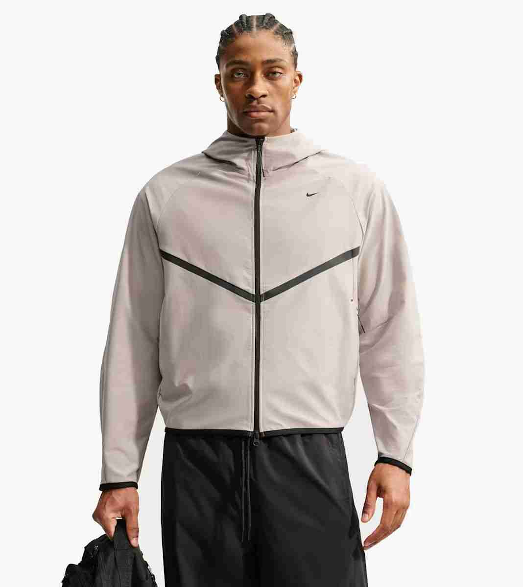 Grey M NK TECH SHORI KNIT WR FZ JKT