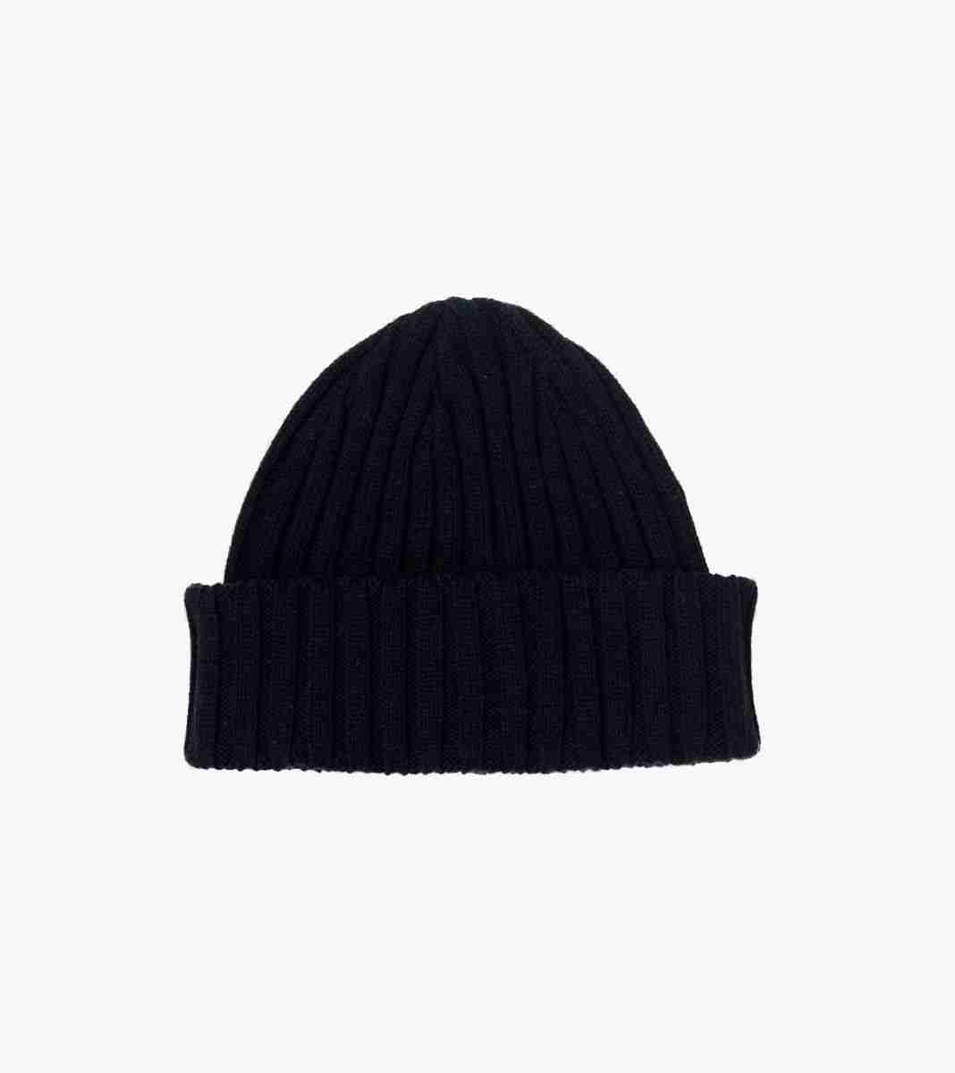 Svart Raju merino beanie