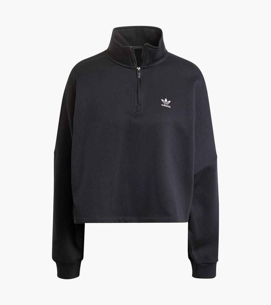 Black ESS HALF ZIP FL