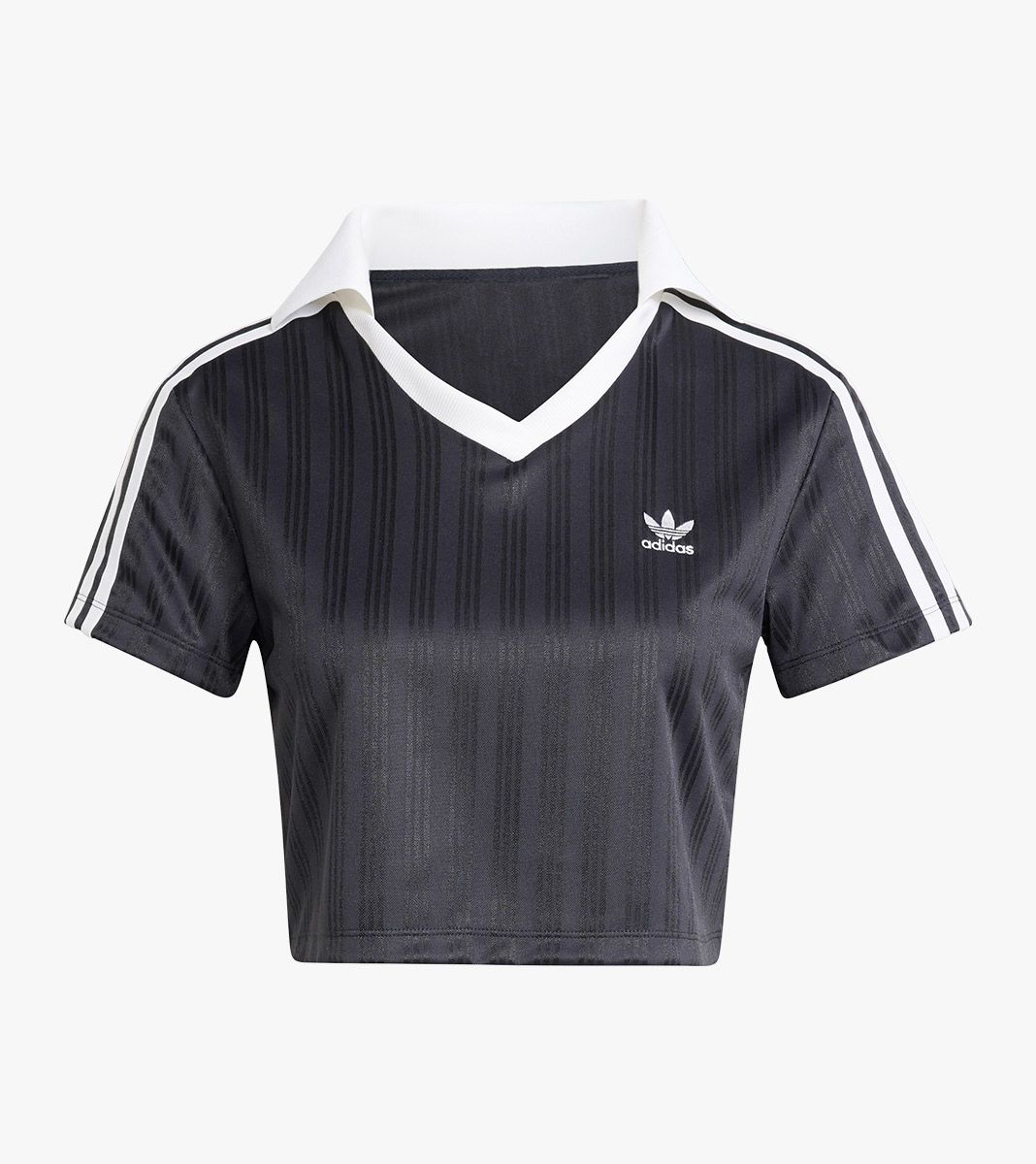 Black V-NECK POLO
