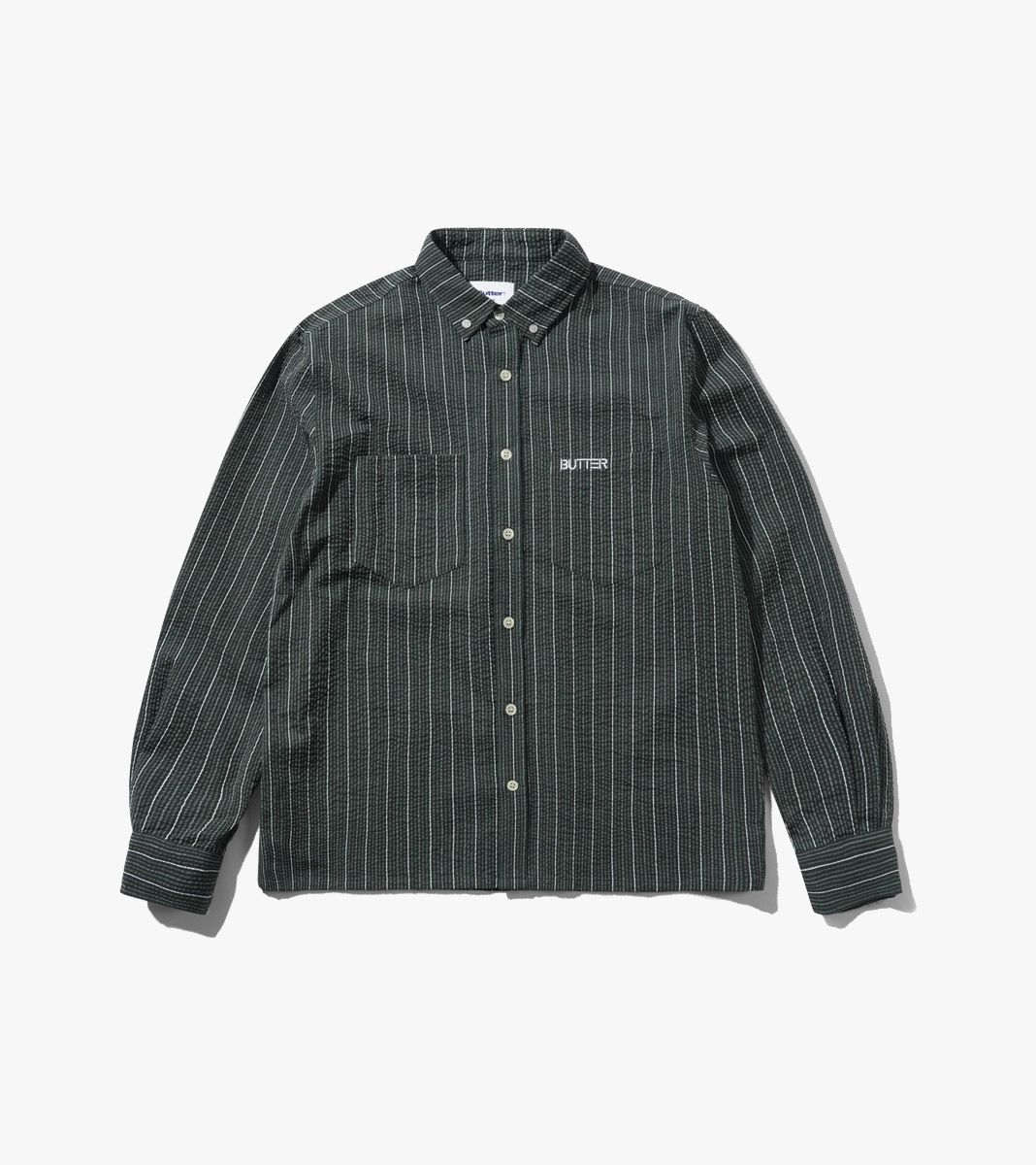 Vihreä SEERSUCKER SHIRT