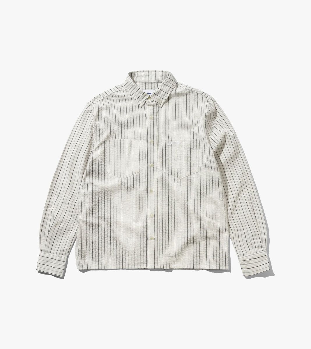 Valkoinen SEERSUCKER SHIRT