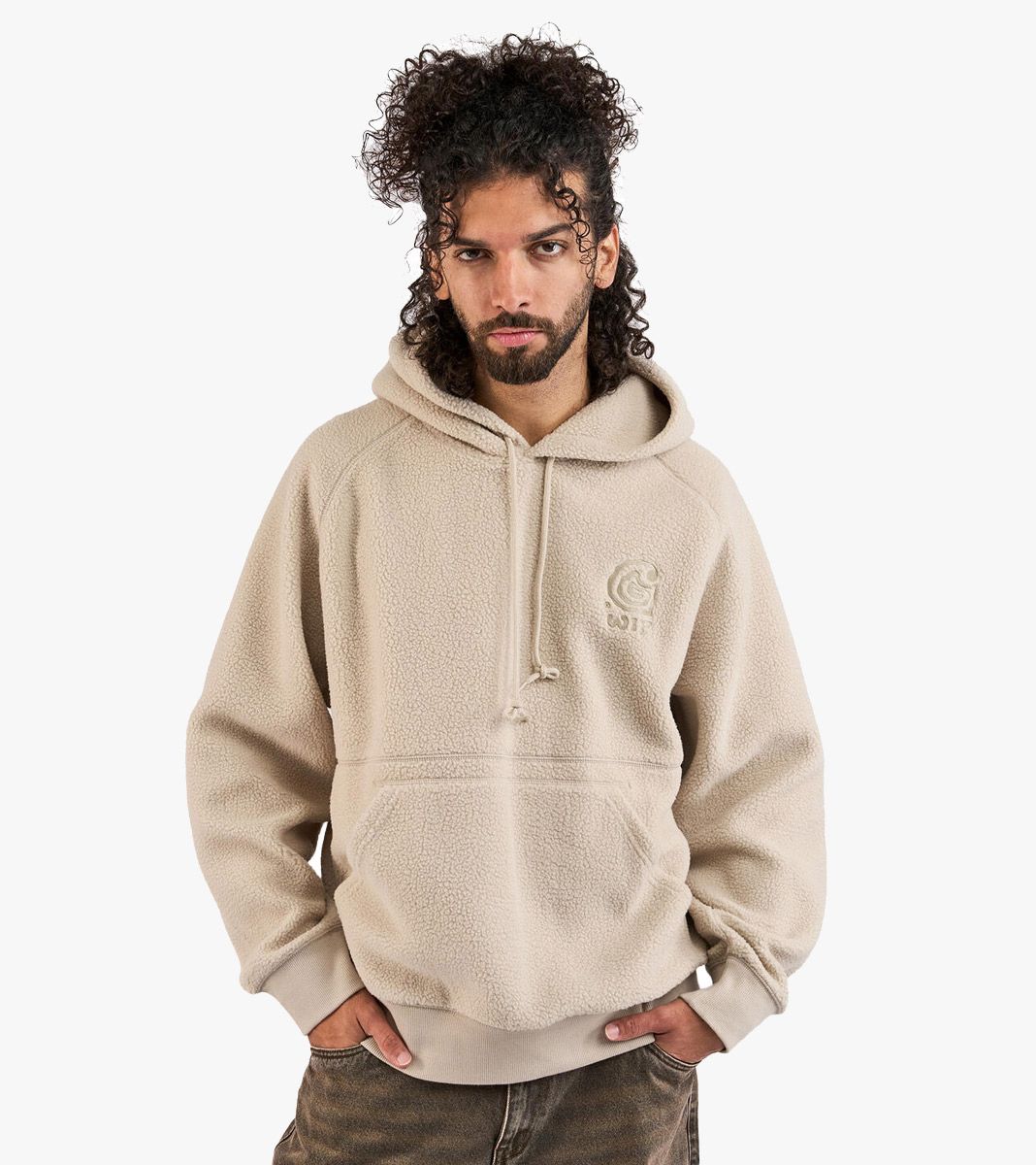 Beež Hooded helix sweat