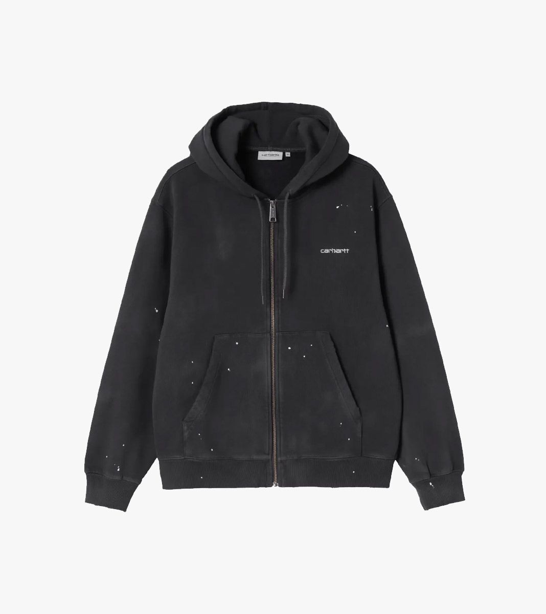 Svart Hooded painter jacket