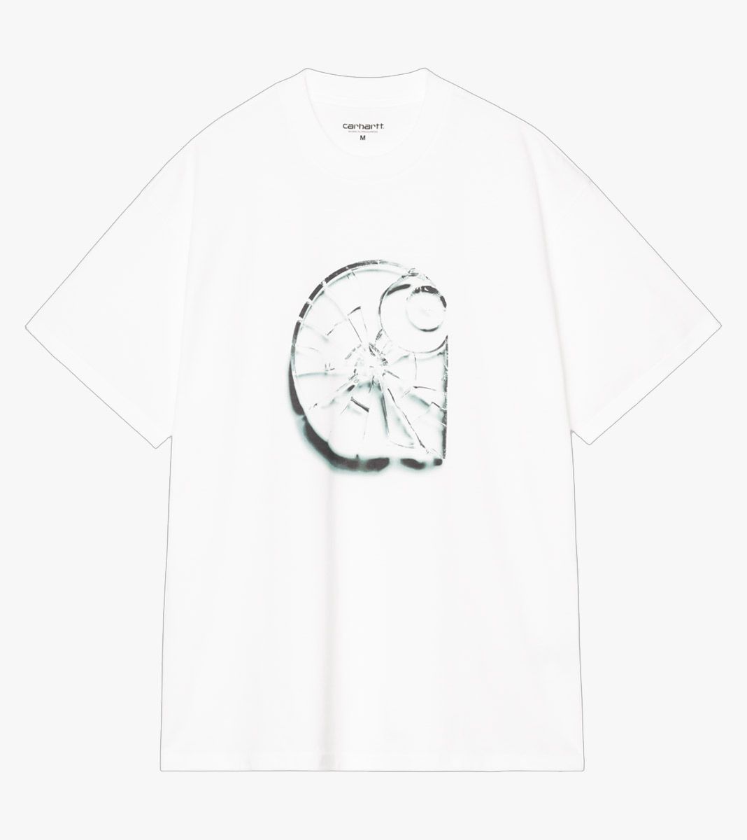 White S/S SHATTERED T-SHIRT