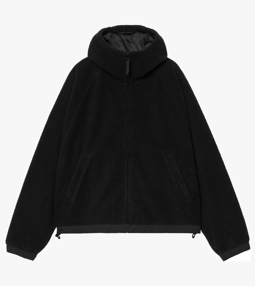 Svart W´ hooded helix fleece jacket