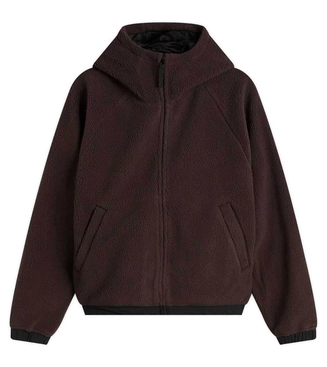 Pruun W´ hooded helix fleece jacket