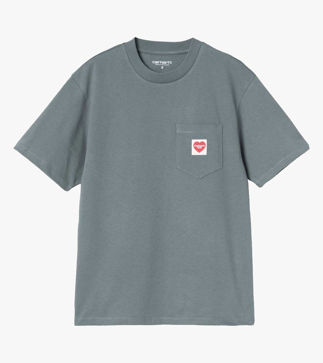 Mėlyna W´ s/s pocket heart t-shirt