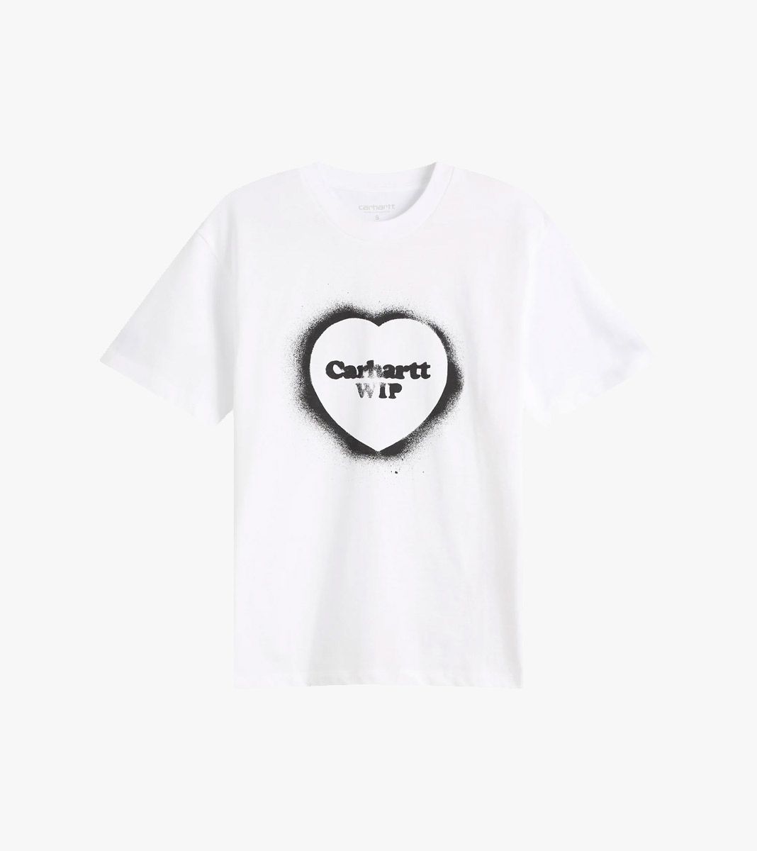 White W´ S/S SPRAY HEART T-SHIRT