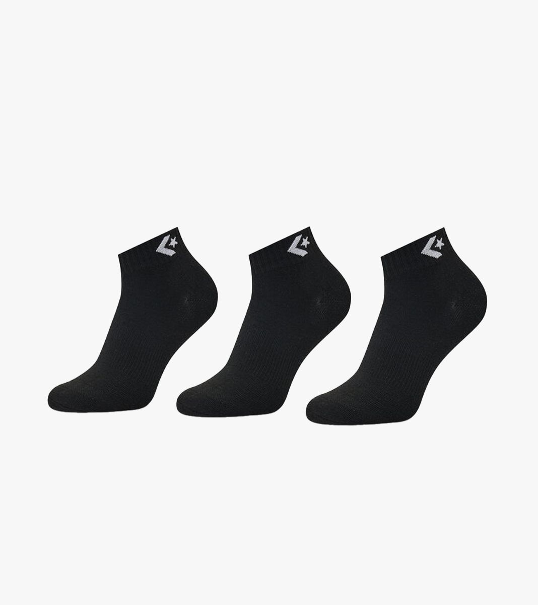 Black 3PP CONVERSE STAR CHEVRON LOGO SHORT QUARTER