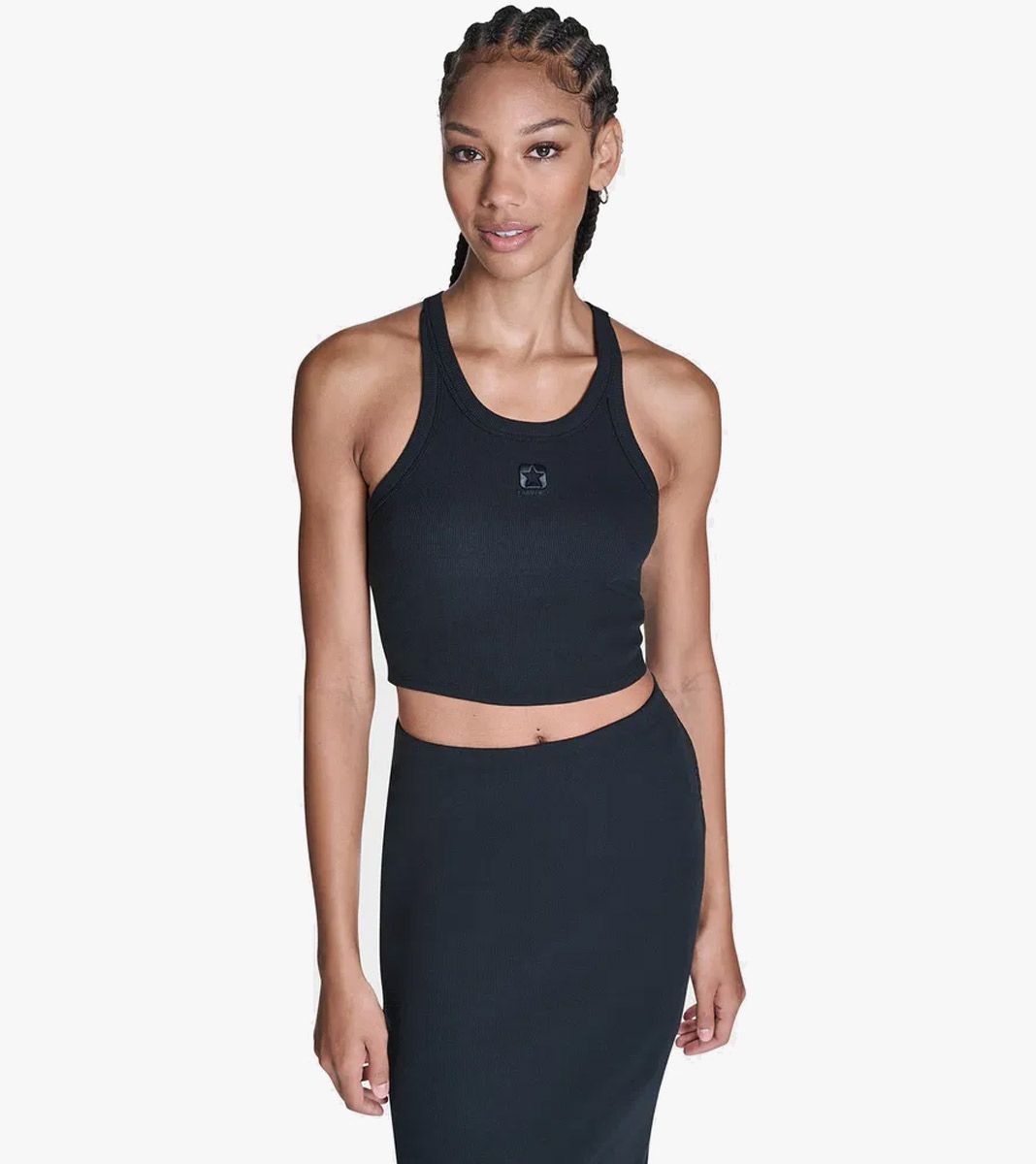 Juoda Box star crop tank