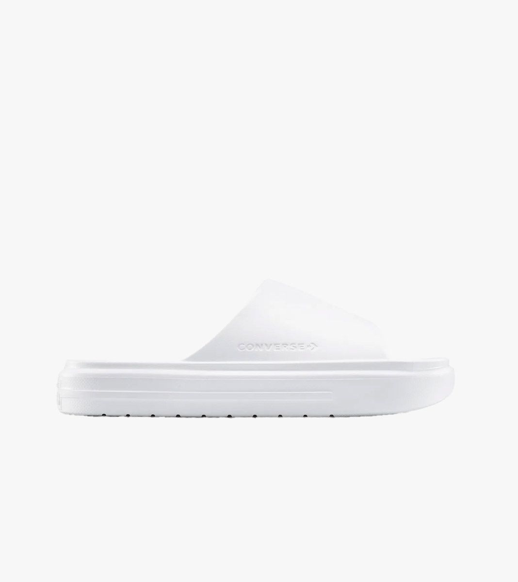 White CONVERSE ESSENTIAL SLIDE