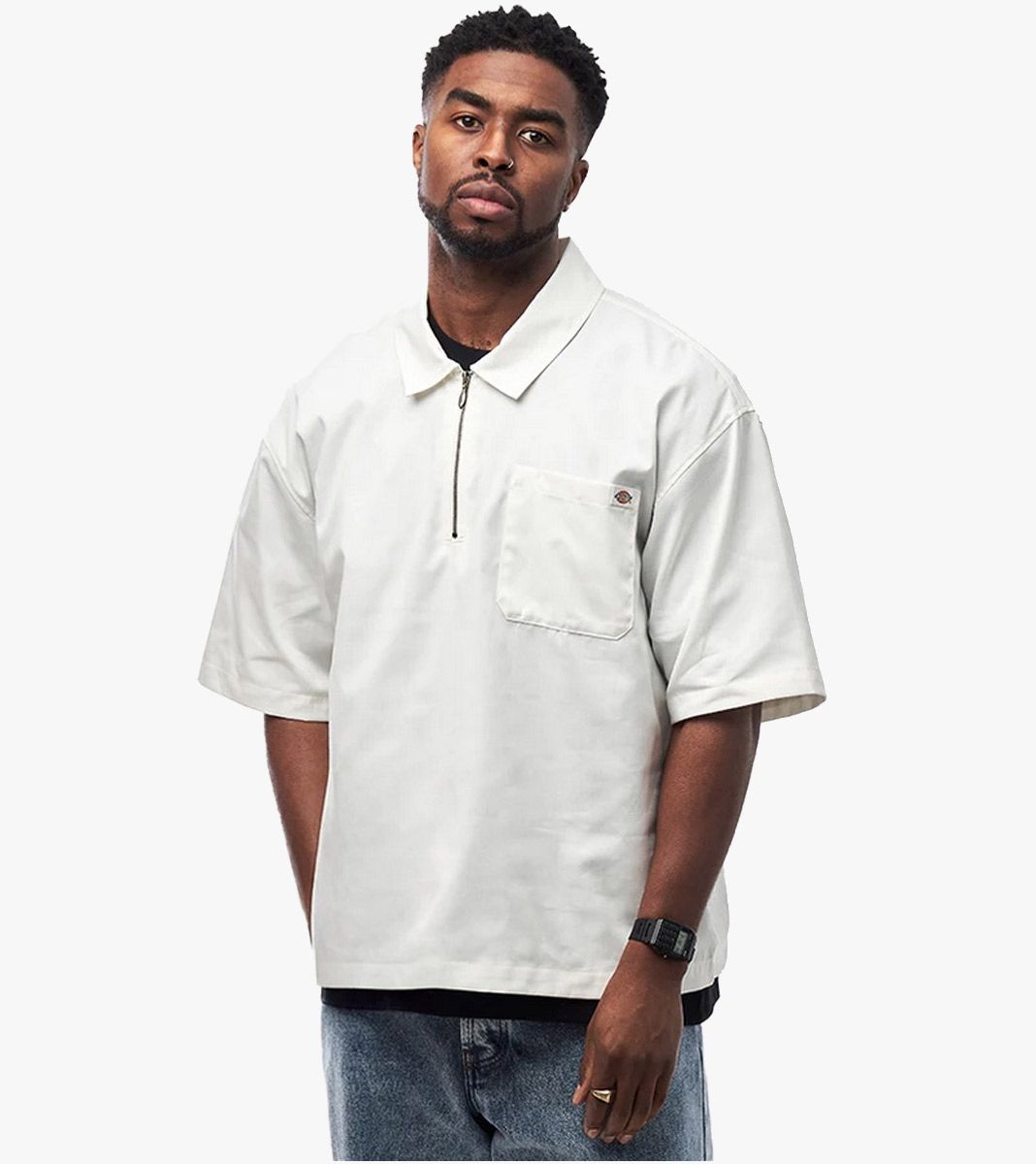 Valkoinen CADIZ QZ SHIRT SS