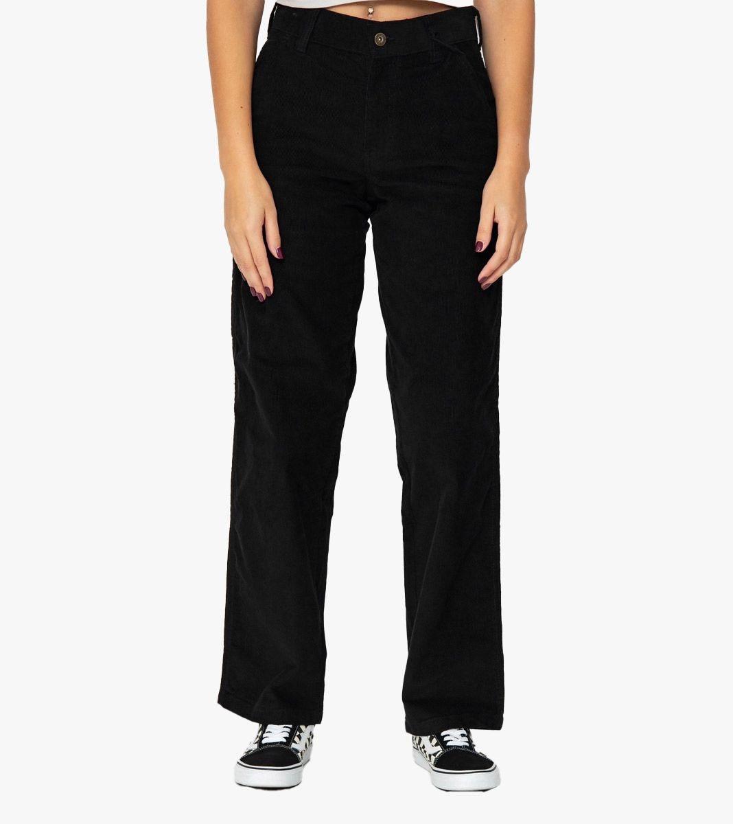 Svart Corduroy carpenter