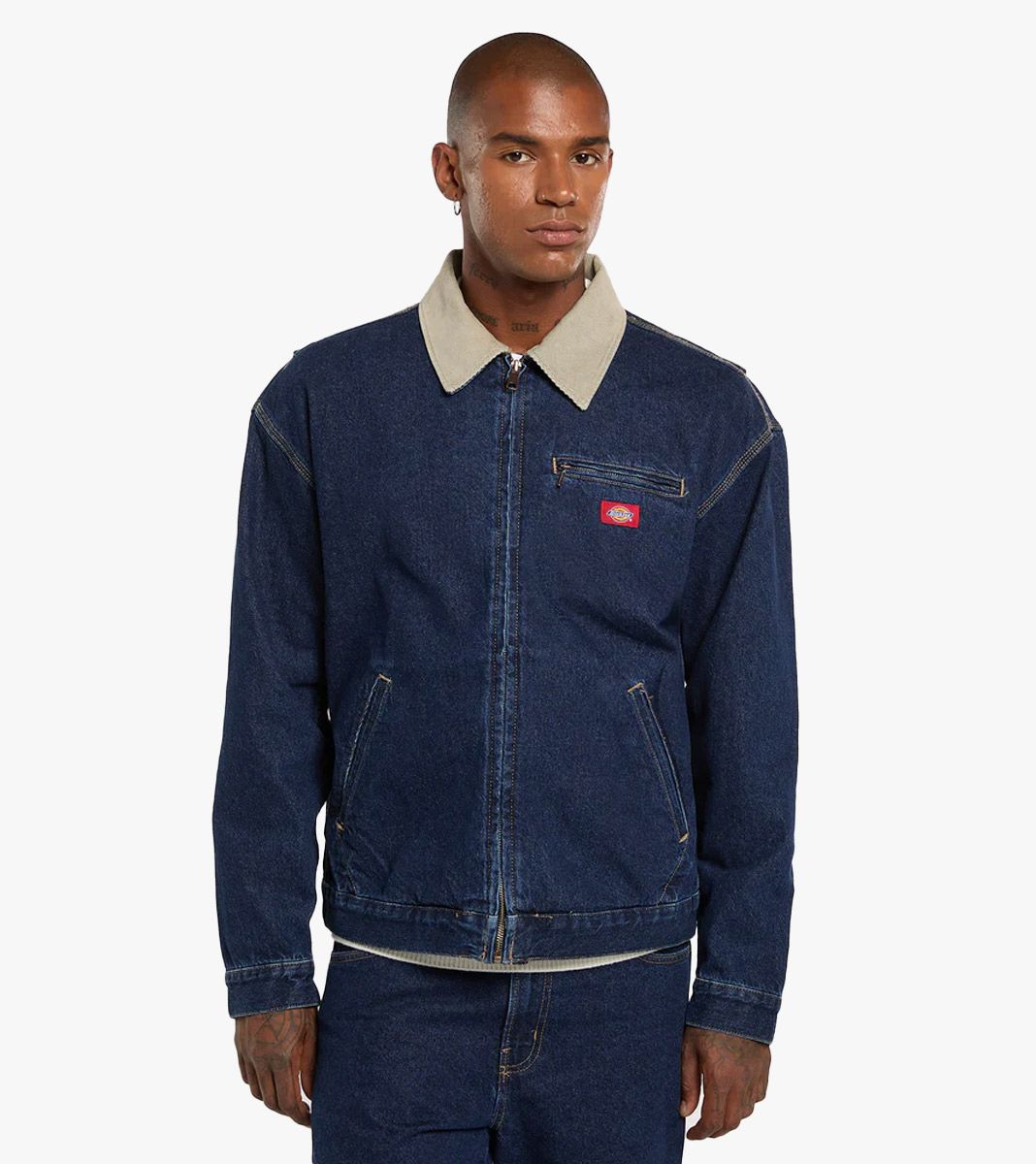 Sininen DENIM PAINTER JACKET