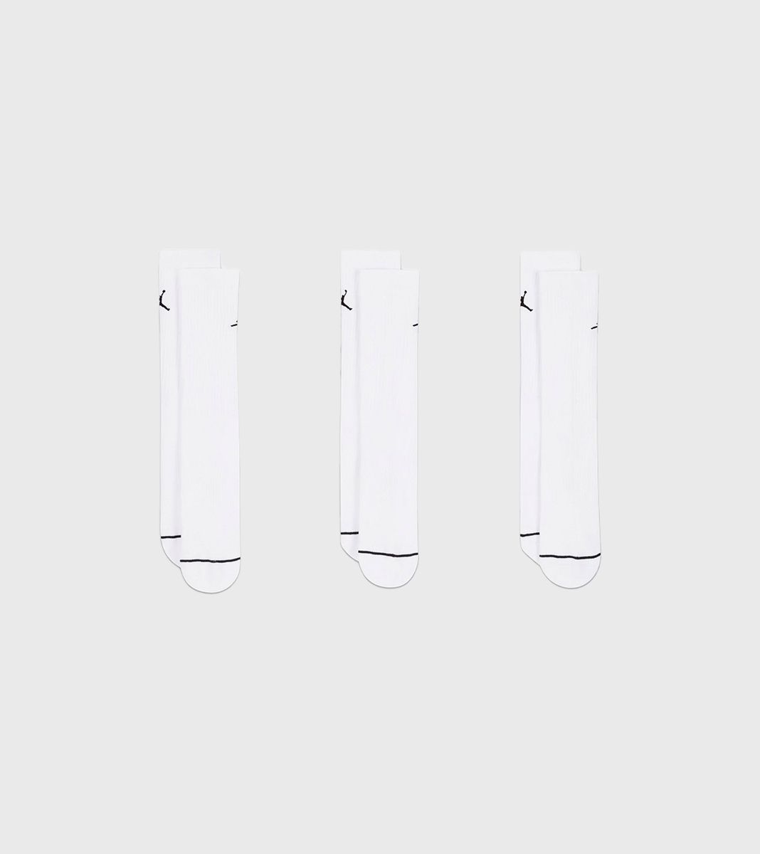 White U J EVERYDAY CUSH POLY CREW 3P
