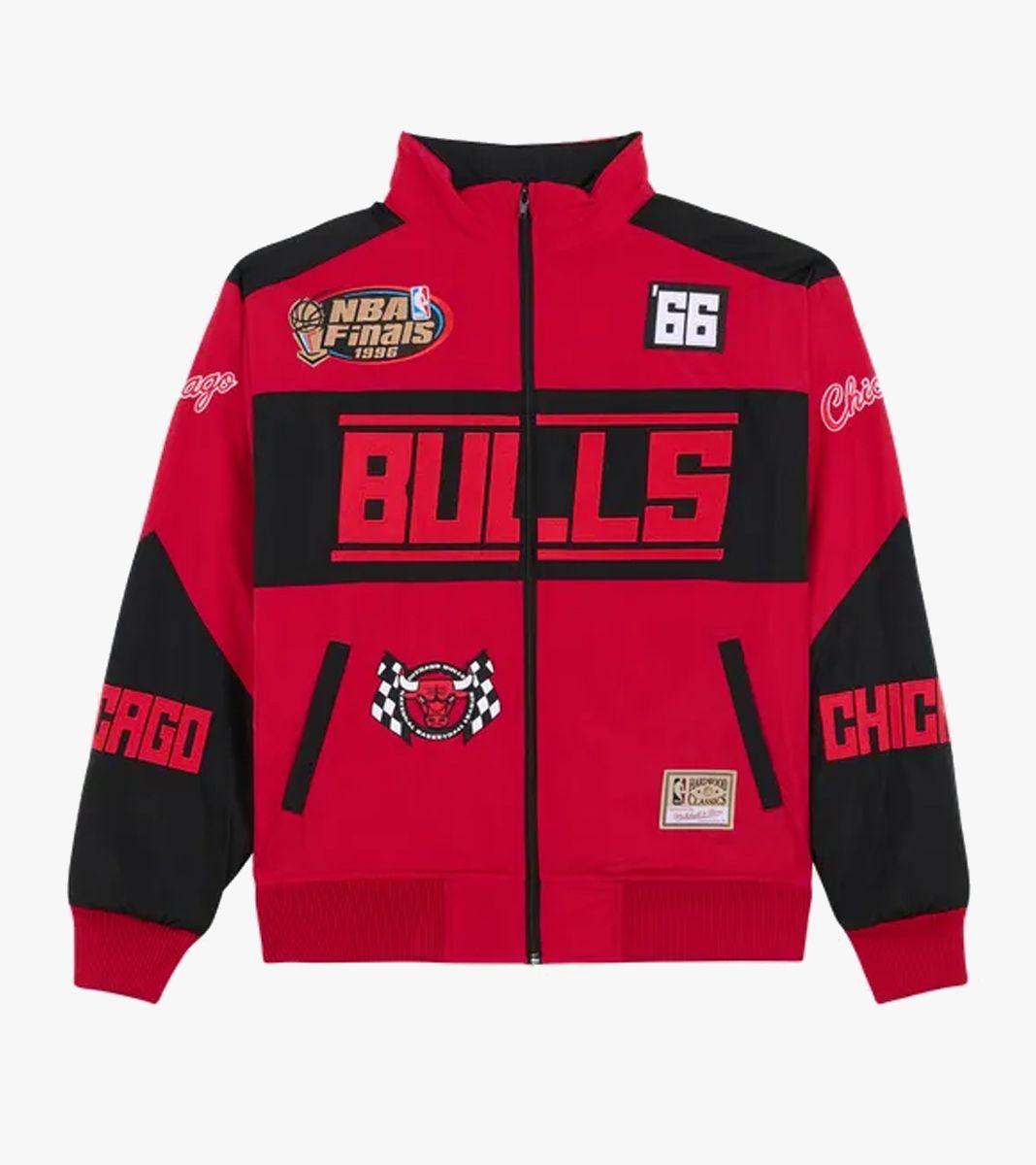 Sarkans NBA SPEEDWAY UNISEX NYLON VARSITY JACKET BULLS