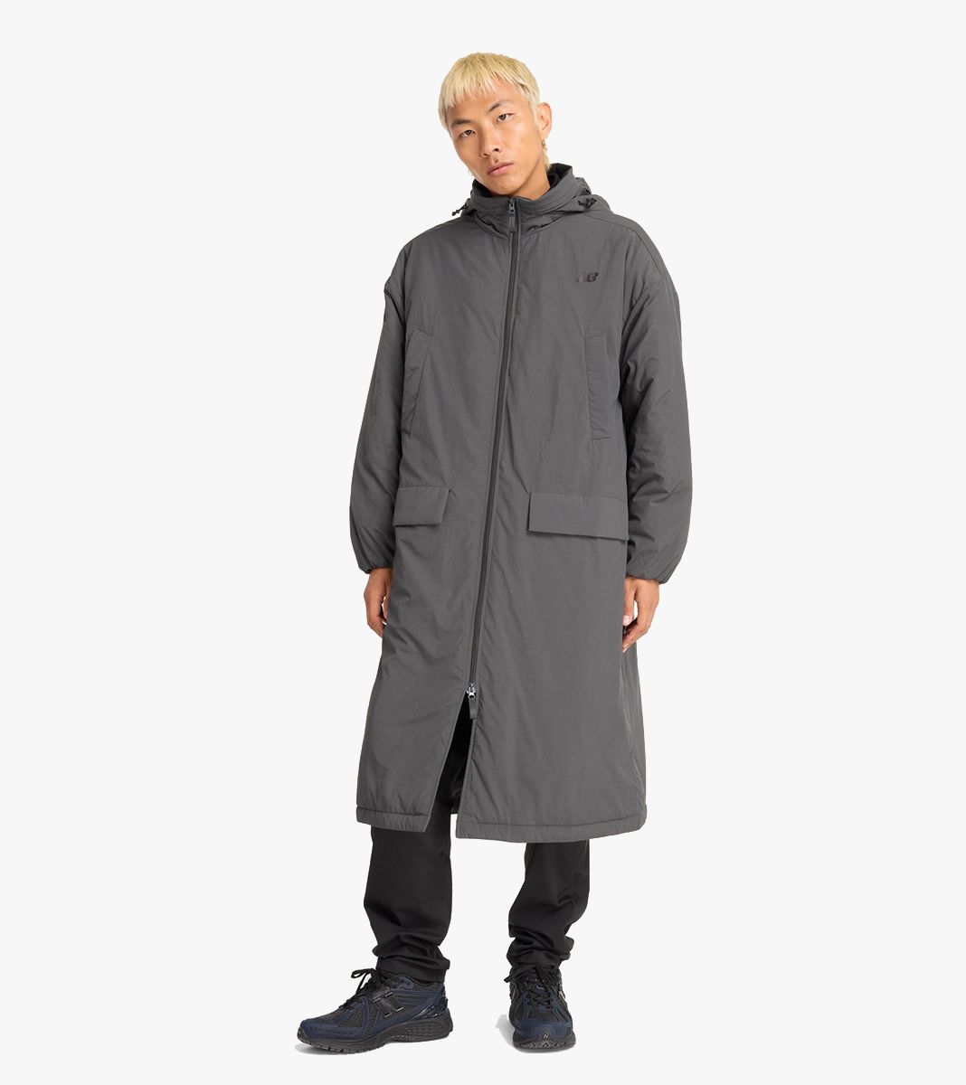 Grått Coaches parka