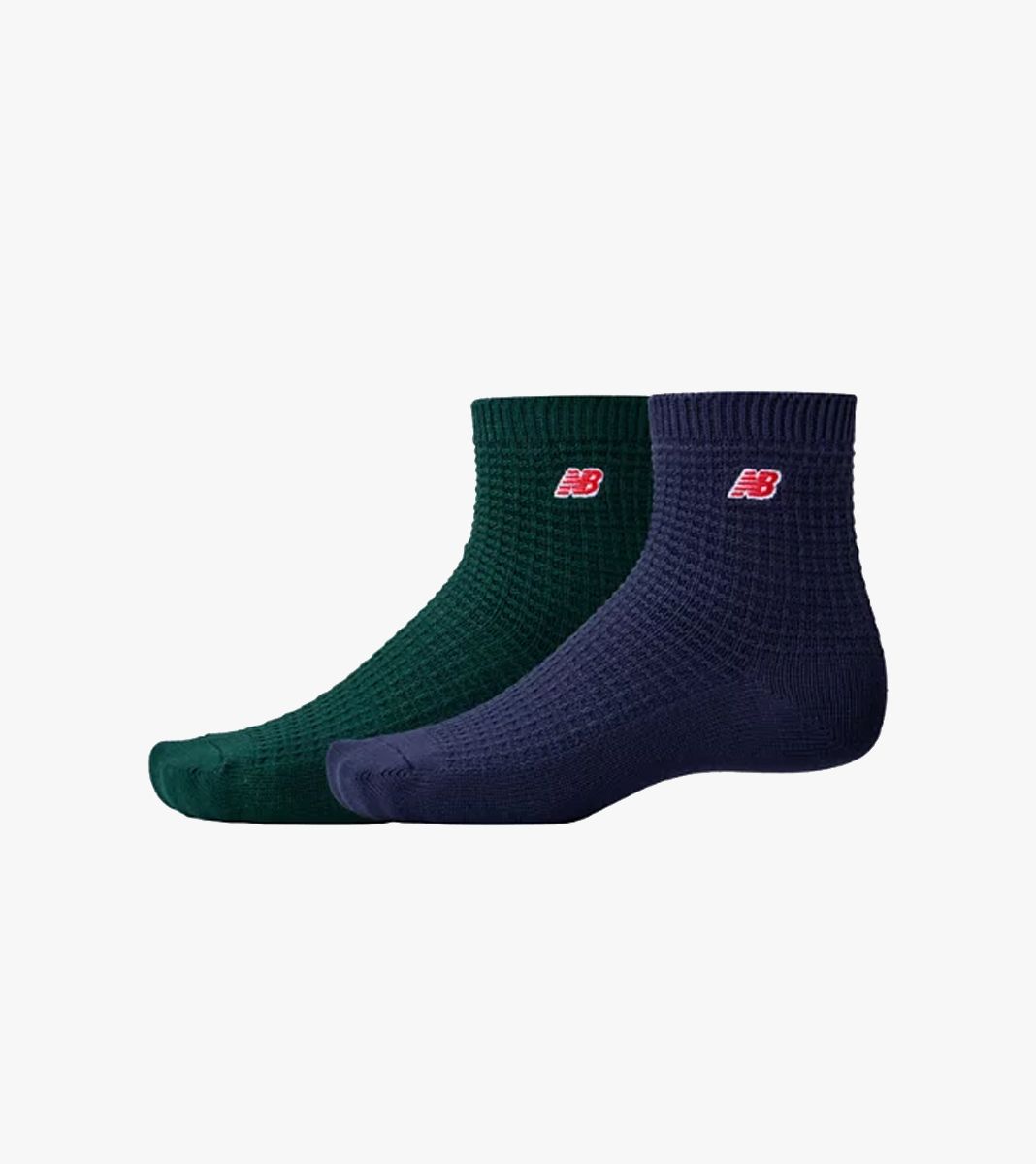 Įvairiaspalvė Waffle knit ankle socks 2 pack