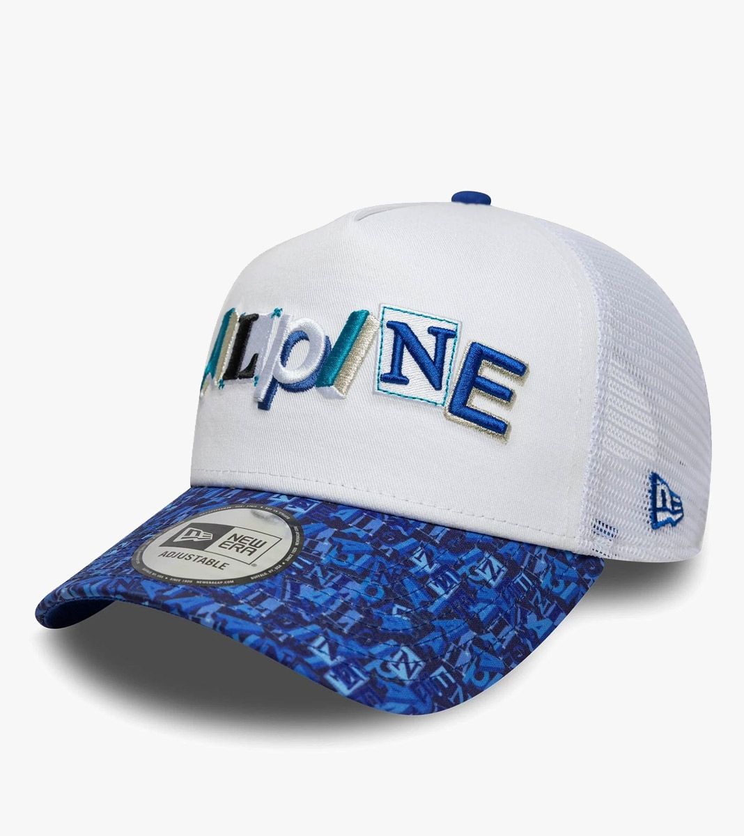 White ALPINE AOP TRUCKER