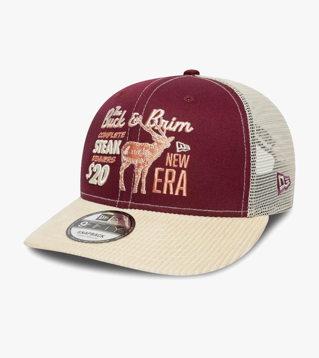 Punainen CORD 9FIFTY® PC TRUCKER