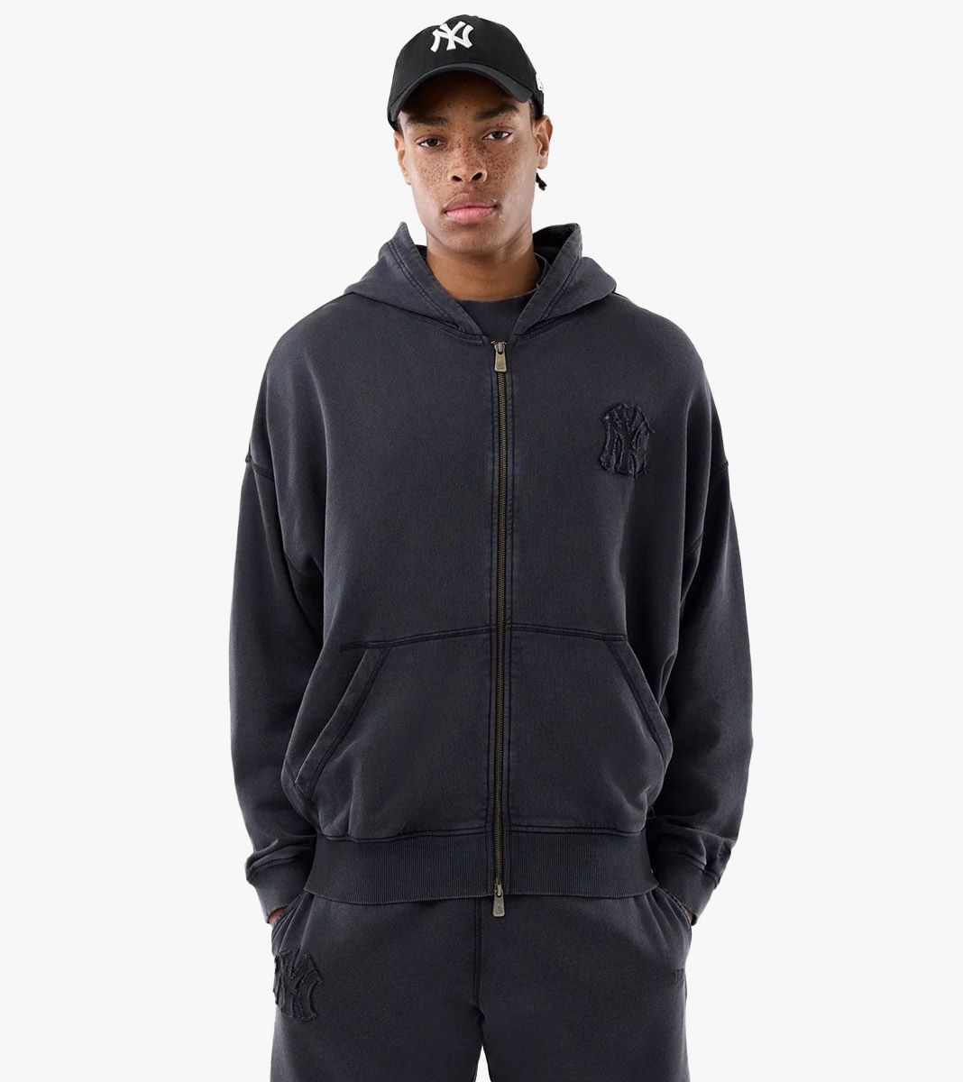 Juoda Mlb washed fz hoodie