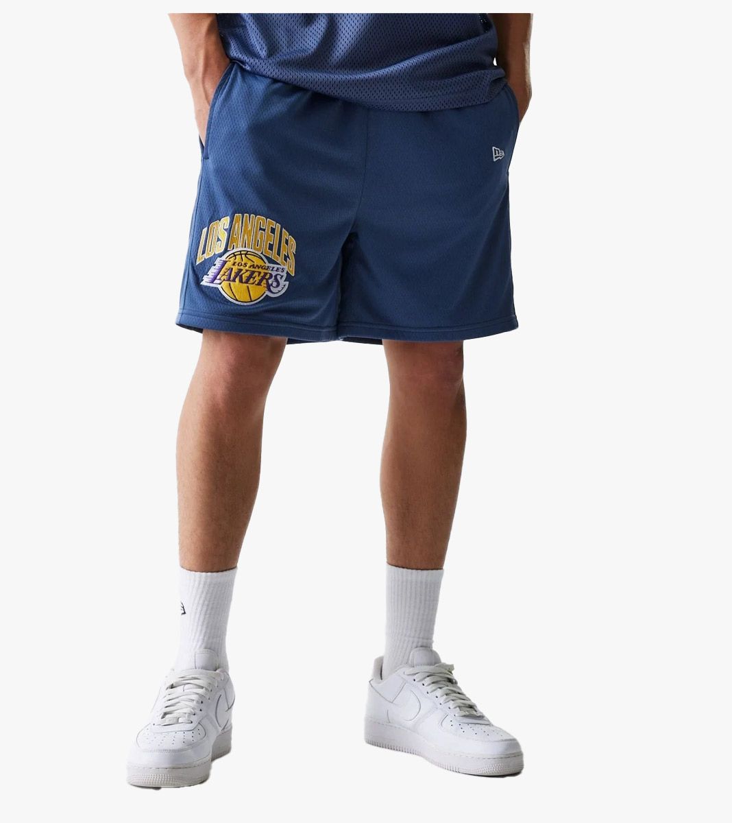 Blue NBA ARCH GRAPHIC MESH SHORT
