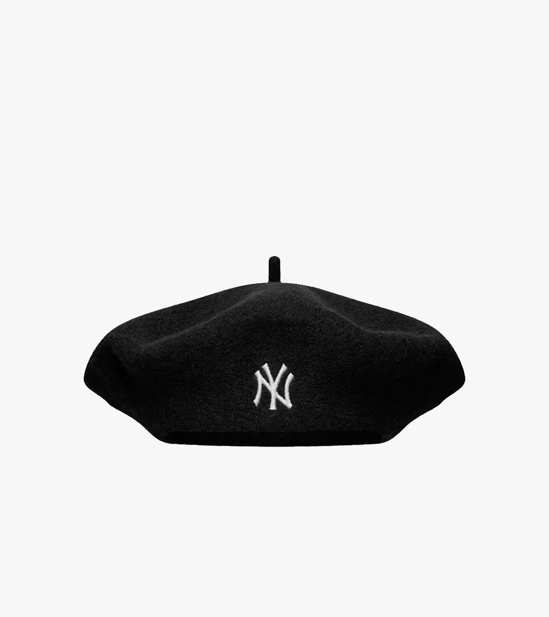 Svart Wool script beret