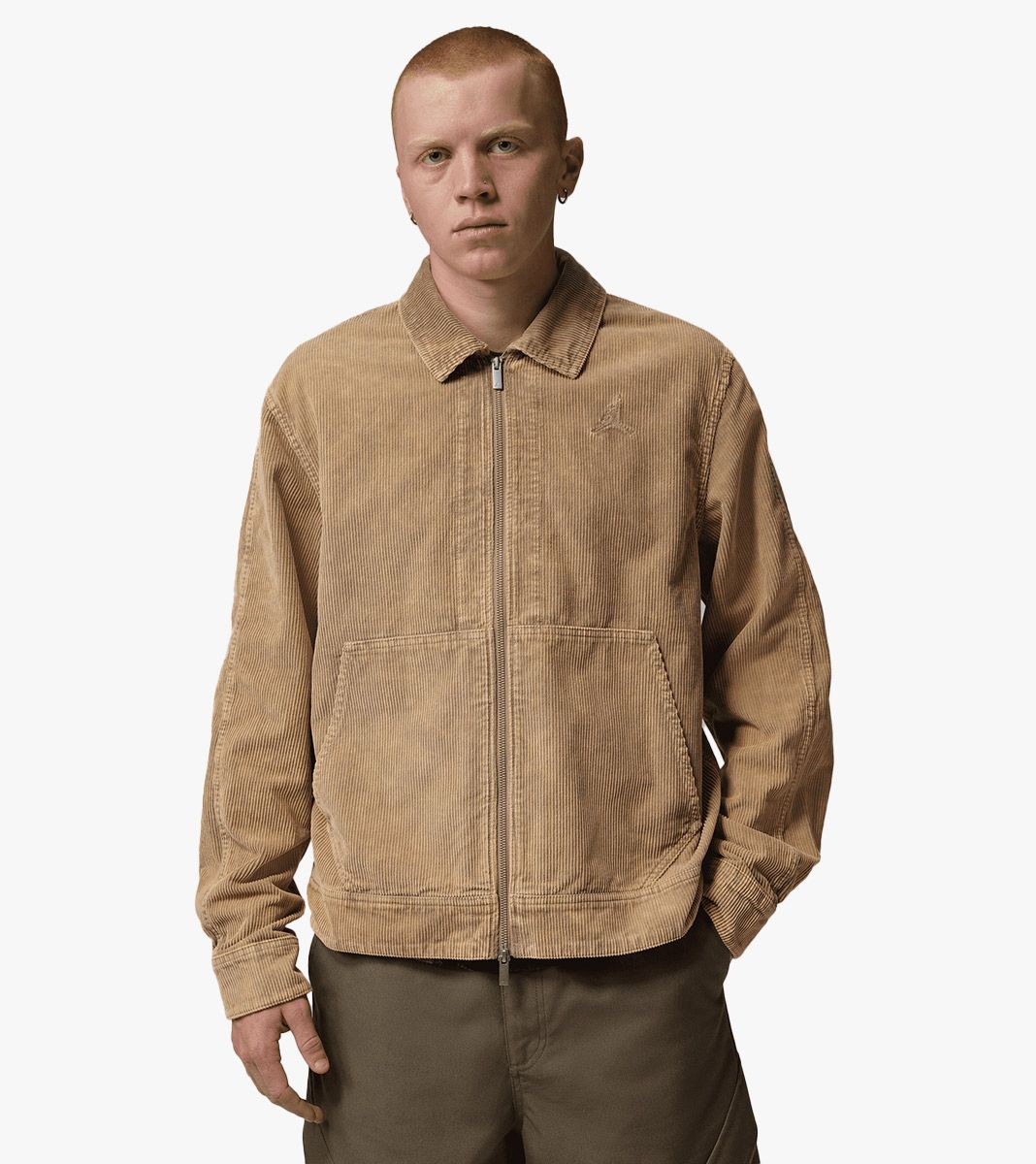 Beige M j flt corduroy chore jkt
